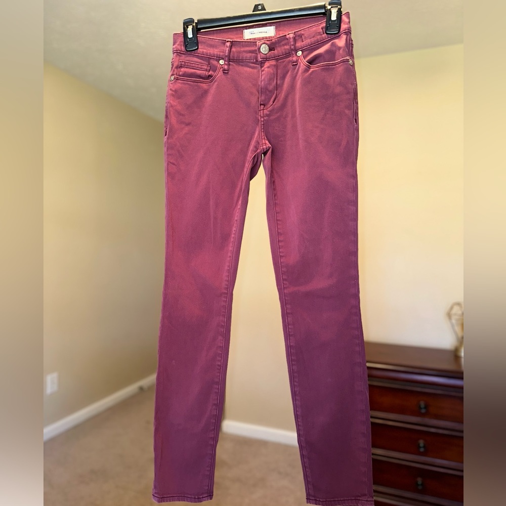 Madewell - Cranberry Skinny Khakis - Size Small